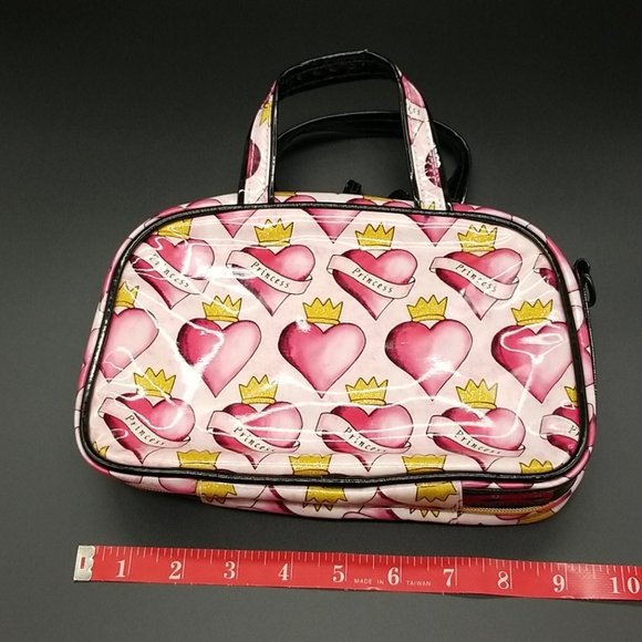 2 Princess Crown Heart Makeup Bags - Picture 4 of 11